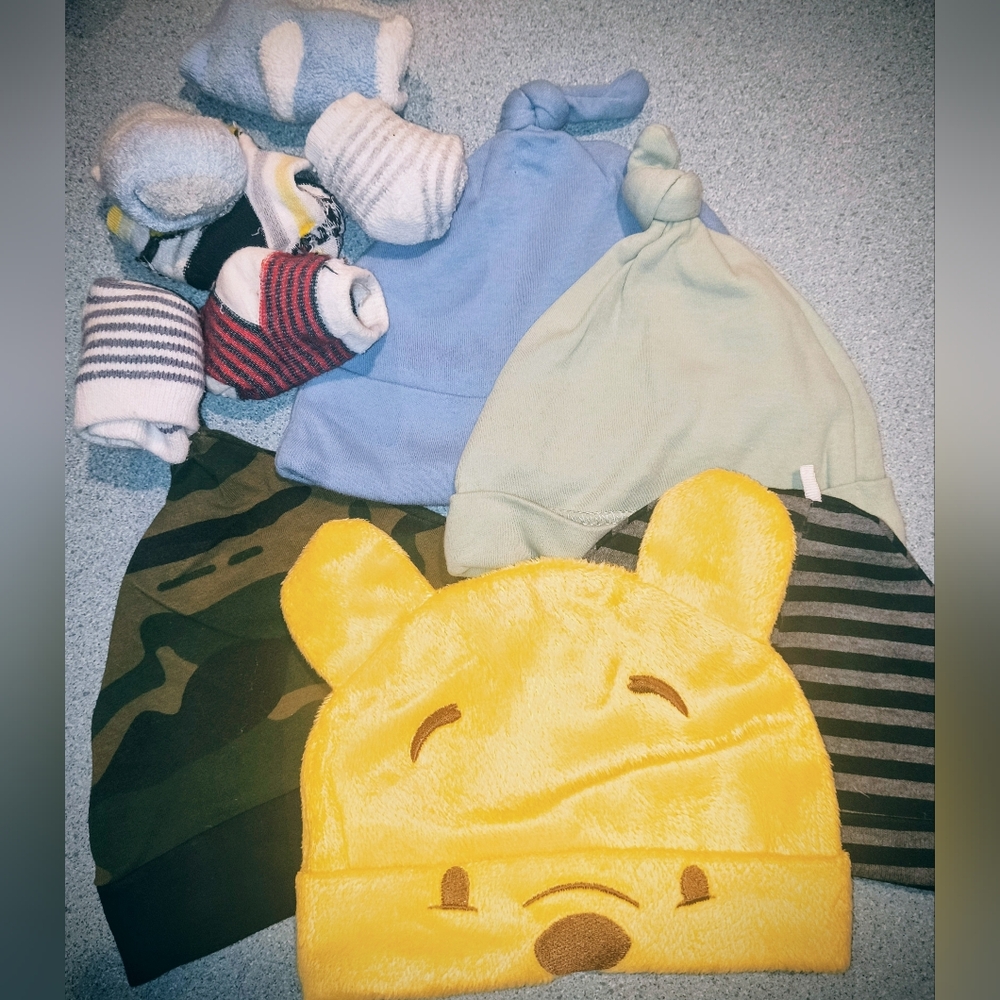3/$8 Baby Hat & Sock Bundle